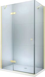  Mexen Mexen Roma kabina prysznicowa uchylna 70 x 90 cm, transparent, złoty brodzik Flat - 854-070-090-50-00-4010