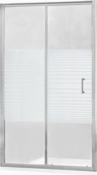  Mexen Mexen Apia drzwi prysznicowe rozsuwane 115 cm, pasy, chrom - 845-115-000-01-20
