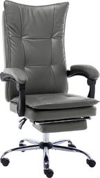 Krzesło biurowe vidaXL bez masażu Antracytowe