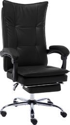 Krzesło biurowe vidaXL bez masażu Czarne