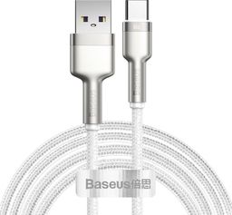 Kabel USB Baseus USB-A - USB-C 2 m Biały (BSU3015WHT)
