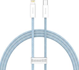 Kabel USB Baseus USB-C - Lightning 1 m Niebieski (BSU3066BLU)