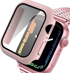  Alogy Alogy Etui do smartwatcha nakładka ze szkłem do Watch 4/5/6/SE 40mm Czarna uniwersalny