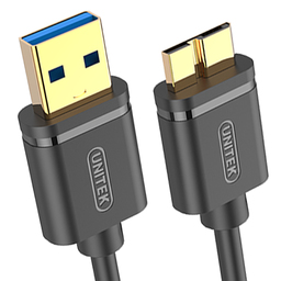 Kabel USB Unitek USB-A - microUSB 1 m Czarny (Y-C461GBK)