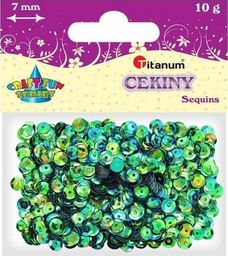  Titanum Cekiny 7mm perłowe zielone 10g