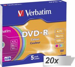  Verbatim DVD-R 4.7 GB 16x 100 sztuk
