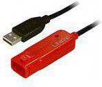 Kabel USB Lindy USB-A - USB-A 12 m Czarny (42782)