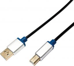 Kabel USB LogiLink USB-A - USB-B 2 m Czarny (BUAB220)