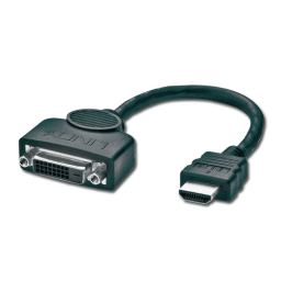 Adapter AV Lindy HDMI - DVI-D czarny (41227)