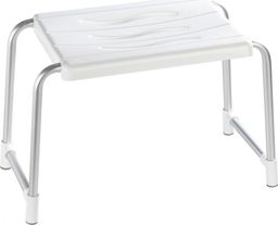  Wenko stołek prysznicowy Secura 32 x 50 cm aluminium srebrno/biały