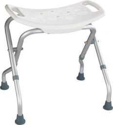  Wenko składany stołek Secura 53,5 x 44,5-48 cm biały