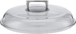 Rosle pokrywa garnka 29,3 x 29,3 x 9,5 cm stal nierdzewna/szkło srebrna