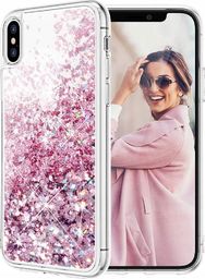 etumi Etui Do Xiaomi Redmi Note 9 Pro / 9S Liquid Brokat Błyszący Futerał Ruchomy Piasek Brokat Blink Świecące Shine Lqid0018