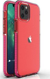  Hurtel Spring Case pokrowiec żelowe etui z kolorową ramką do iPhone 13 mini ciemnoróżowy