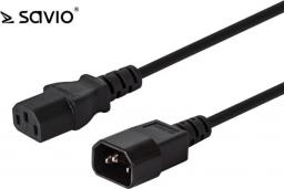 Kabel zasilający Savio Przedłużacz C13 - C14, 1.2m (SAVIO CL-99)