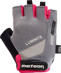  Meteor RĘKAWICZKI ROWEROWE METEOR GEL GX34 grey-pink S