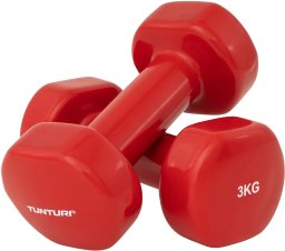 Tunturi hantle 14TUSFU111 winylowe 2 x 3 kg