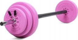 Gymstick Svorių ir grifo rinkinys Gymstick Pink, 20 kg