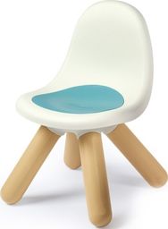  Smoby SMOBY Krzesełko z Oparciem Ogrodowe Do Pokoju Biało-Niebieskie