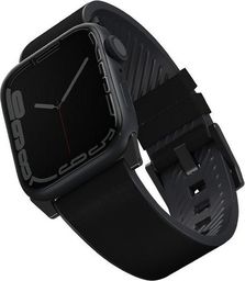  Uniq Pasek UNIQ Straden Apple Watch 4/5/6/7/SE 44/45mm Leather Hybrid Strap czarny/black