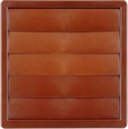 airRoxy Kratka wywiewna brązowa z żaluzją 120