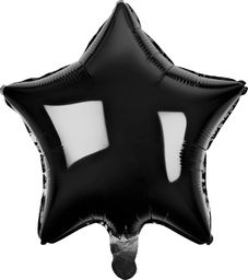  GoDan Balon foliowy GWIAZDA, czarna, 19 cali