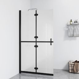  vidaXL Składana ścianka prysznicowa, mrożone szkło ESG, 70x190 cm