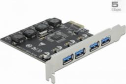 Kontroler Delock PCIe 2.0 x1 - 4x USB 3.2 Gen 1 (90509)
