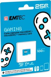 Karta Emtec Gaming MicroSDXC 256 GB Class 10 UHS-I/U3 A1 V30 (ECMSDM256GXCU3G)