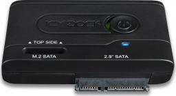Kieszeń Icydock 2.5" SATA/ M.2 SATA - USB-C 3.2 Gen 1 (MB031U-1SMB)