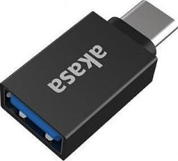 Adapter USB Akasa USB-C - USB Czarny  (AK-CBUB62-KT02)