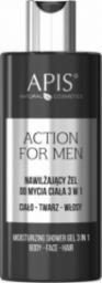  APIS APIS_Action For Men 3in1 nawilżający żel do mycia ciała twarzy i włosów 300ml