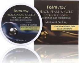  Farmstay FARMSTAY_Black Pearl &amp; Gold Hydrogel hydrożelowe płatki pod oczy 60szt.