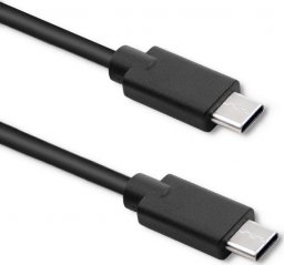 Kabel USB Qoltec USB-C - USB-C 3 m Czarny (52348)