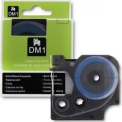  Qoltec Rurka termokurczliwa Qoltec do drukarek DYMO D1 / DM1 | 12mm*1.5m | biała | Czarny nadruk