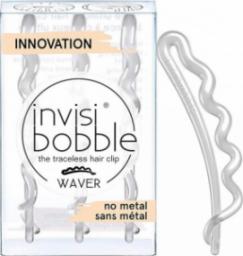  Invisibobble INVISIBOBBLE_Waver The Traceless Hair Clip spinki do włosów Crystal Clear White 3 szt.