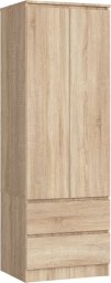 Fabryka Mebli Akord SZAFA STAR S 60 cm 2 DRZWI 2 SZUFLADY SONOMA