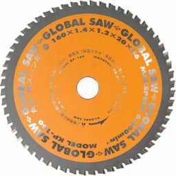  GLOBAL SAW Piła tarczowa do cięcia cienkiej stali GLOBAL SAW 160 x 1,4/1,2 x 20mm / 56z CERMET