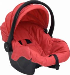 Fotelik samochodowy vidaXL Fotelik niemowlęcy do samochodu, czerwony, 42x65x57 cm