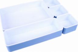 Alpina zestaw do przechowywania 23 x 30,5 x 4,5 mm PVC niebieski/biały 5-częściowy