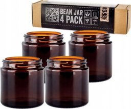  Comandante Comandante Bean Jar Brown Glass - Brązowy słoik na zmieloną kawę - 4 sztuki