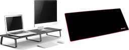 Mozos Mozos DUAL RISER S podstawka półka pod dwa monitory + Podkładka PM-GAME