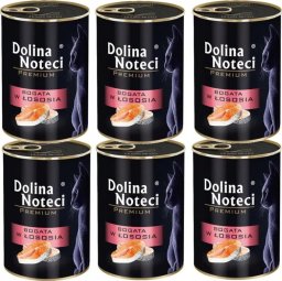 Dolina Noteci Dolina Noteci Premium Kot Bogata w łososia puszka 6x400g