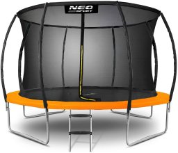 Trampolina ogrodowa Neo-Sport NS-12C201 z siatką wewnętrzną 12.5 FT 374 cm