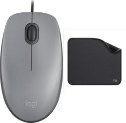 Mysz Logitech Logitech myš Corded M110 tichá, šedá, EMEA + Studio Series - GRAPHITE (956-000049)