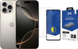 Smartfon Apple Smartfon Apple iPhone 16 Pro Max 8/256GB Natural Titanium (MYWY3HX/A) + FlexibleGlass