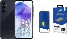 Smartfon Samsung Galaxy A55 5G 8/256GB Black - Awesome Navy (SM-A556BZK) + FlexibleGlass