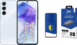 Smartfon Samsung Galaxy A55 5G 8/256GB Niebieski  (SM-A556B/DS) + FlexibleGlass