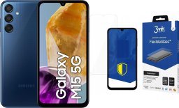 Smartfon Samsung Galaxy M15 5G 4/128GB Granatowy (SM-M156BDBUEUE) + FlexibleGlass