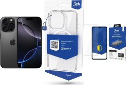 Smartfon Apple iPhone 16 Pro 128GB Black Titanium (MYND3) + FlexibleGlass + Etui MagCase
